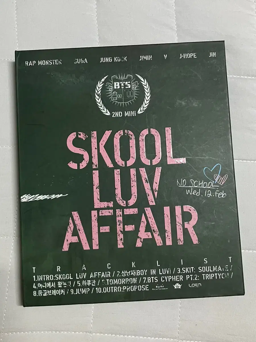 방탄소년단 BTS Skool Luv Affair 앨범 (+윙즈 W버전 덤